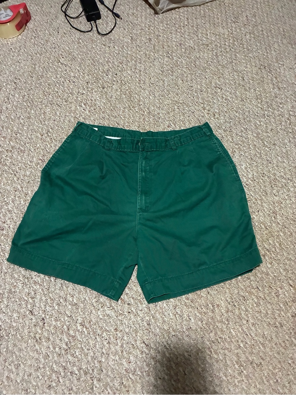 Vintage 90s Dockers Levi’s  Men's Forest Green Casual Cargo Shorts